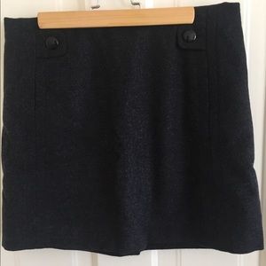J.Crew wool blend miniskirt, charcoal. Sz 2